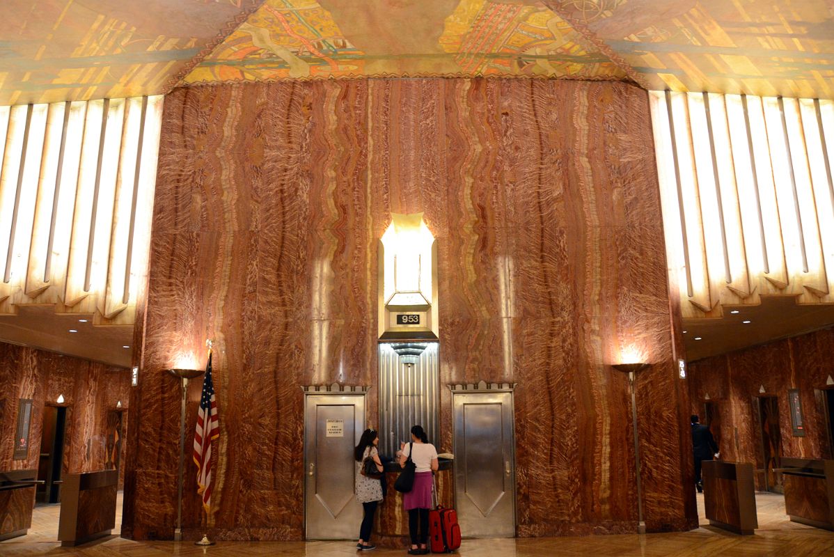 20 Chrysler Building Lobby Clock And Elevators